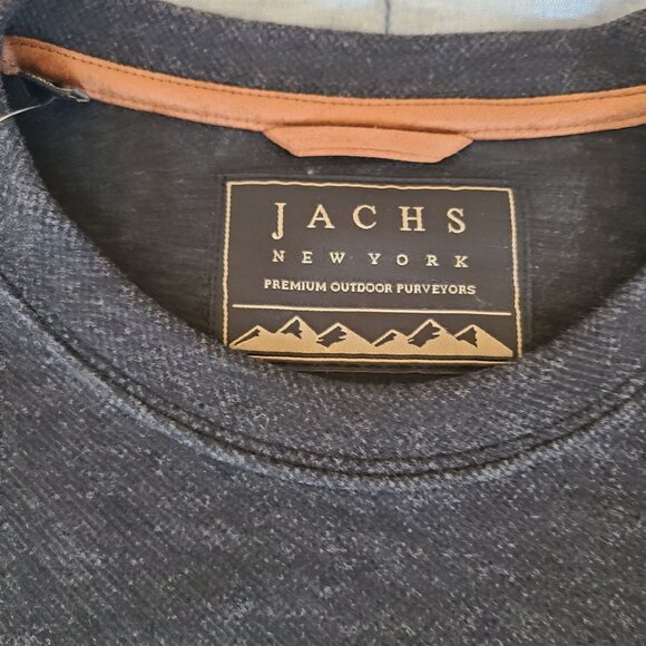 Jachs NY Mens Black Crewneck Sweatshirt Super Soft Size XL NWT - Picture 2 of 8
